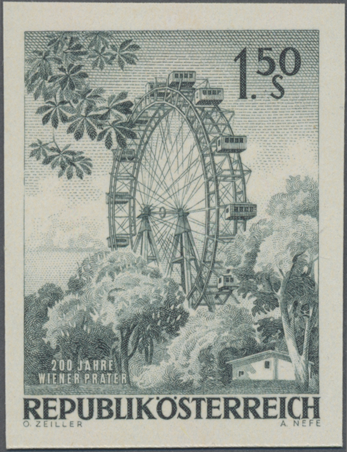 1966, 1, 50 S, 200 Jahre Wiener Prater, Abbildung Riesenrad