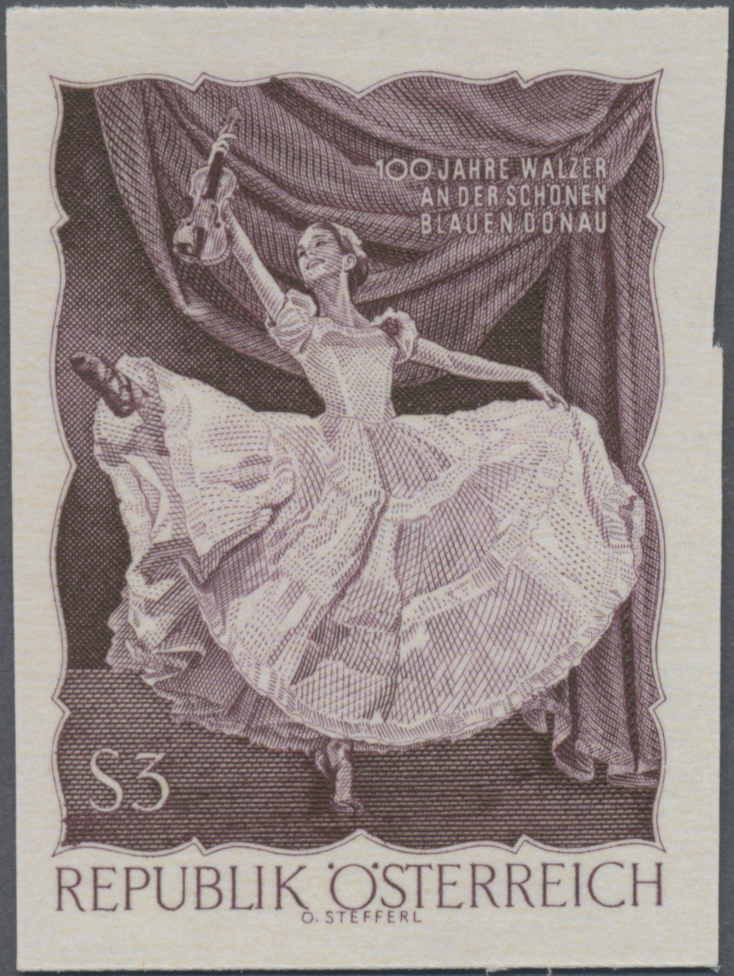 1967, 3 S, 00 Jahre Walzer - An der schönen blauen Donau, Abbildung: Balletttänzerin