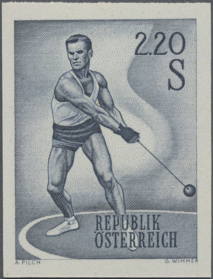 1967, 2, 20 S, Sport, Abbildung: Hammerwerfer