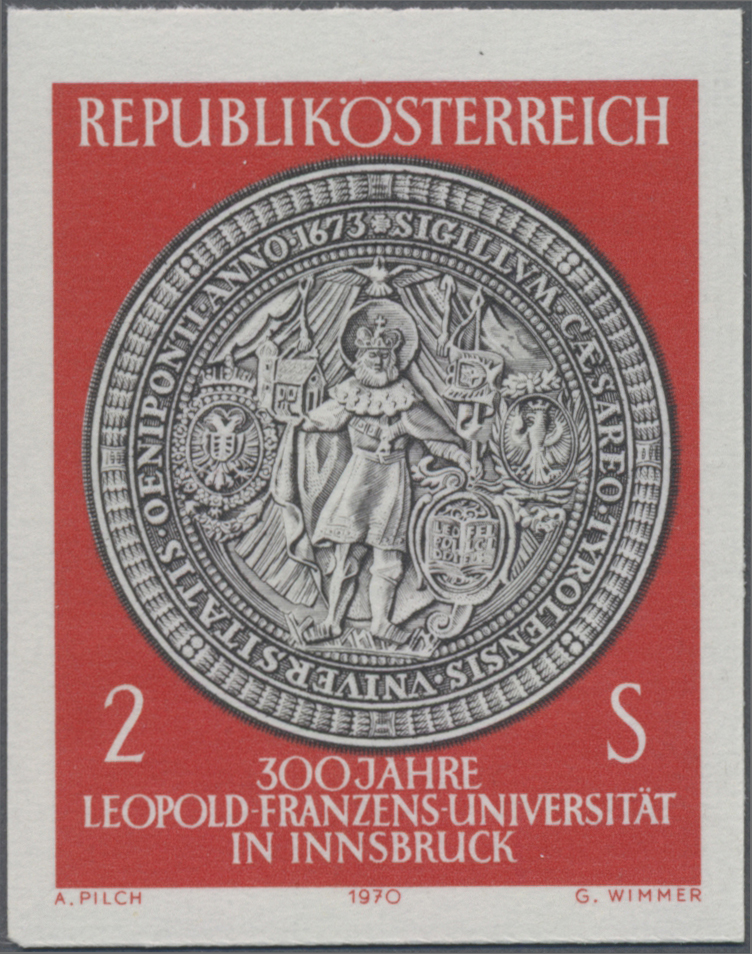 1970, 2 S, 300 Jahre Leopold - Franzens - Universität Innsbruck