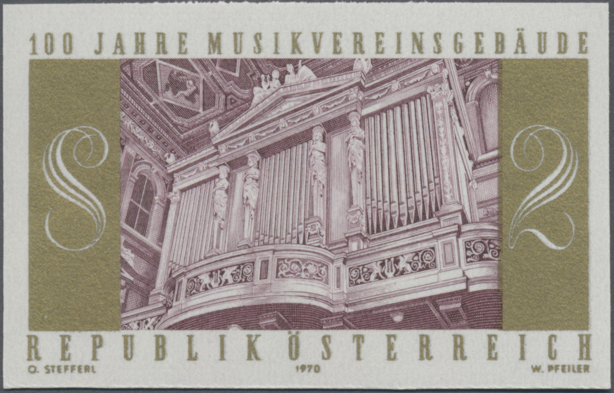 1970, 2 S, 100 Jahre Musikvereinsgebäude, Abbildung Orgel