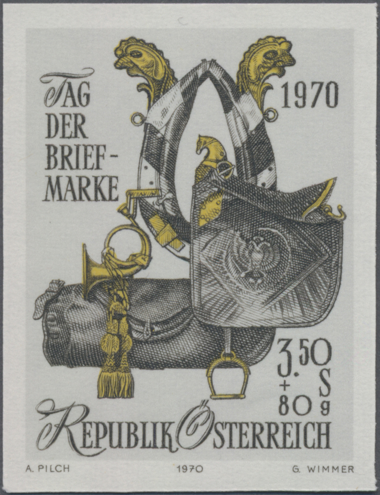 1970, 3, 50 S + 80 g, Tag der Briefmarke