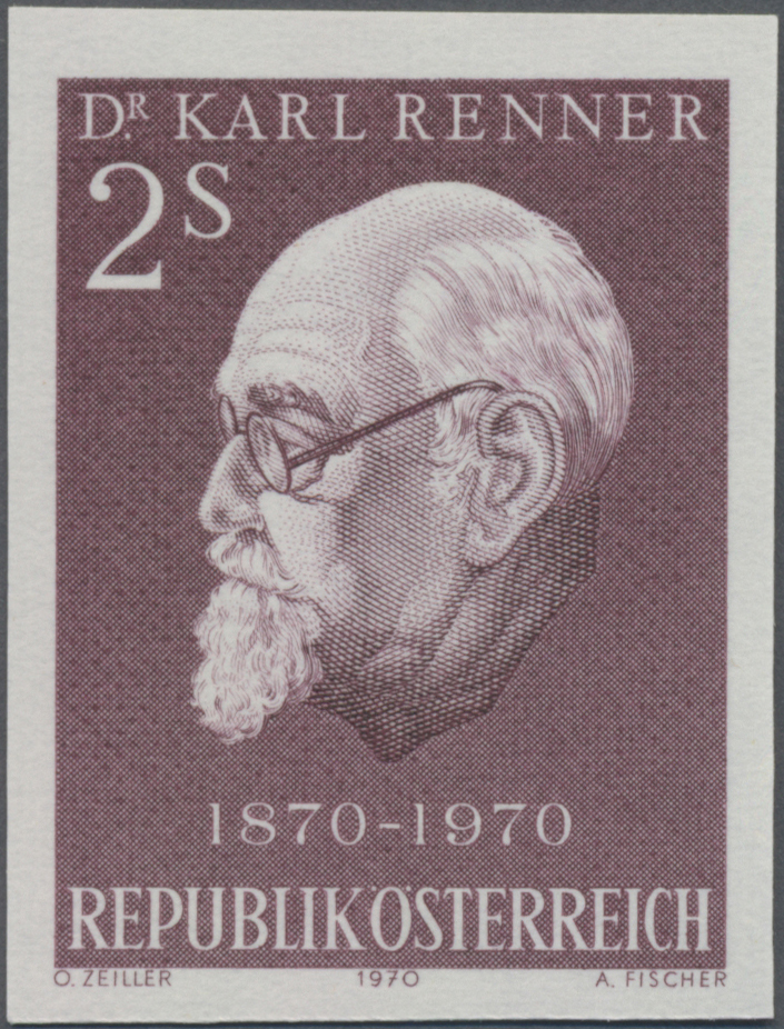 1970, 2 S, 100. Geburtstag von Dr. Karl Renner, Bundespräsident
