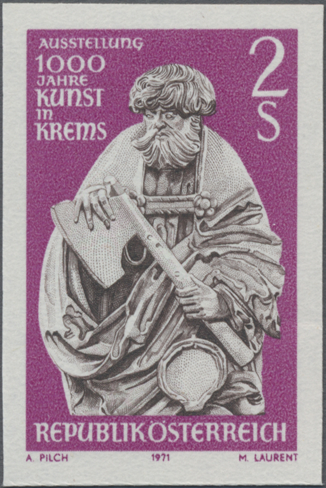 1971, 2 S, 1000 Jahre Kunst in Krems, Abbildung Hl. Mätthäus
