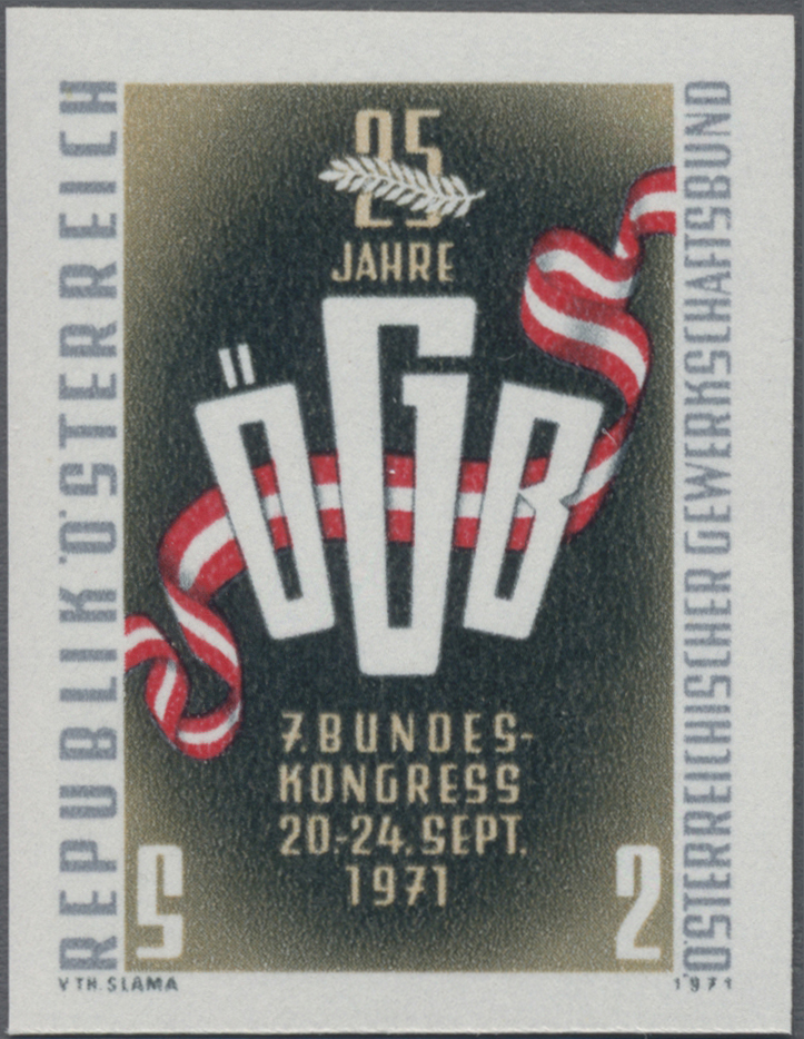 1971, 2 S, 25 Jahre Österreichischer Gewerkschaftsbund ÖGB