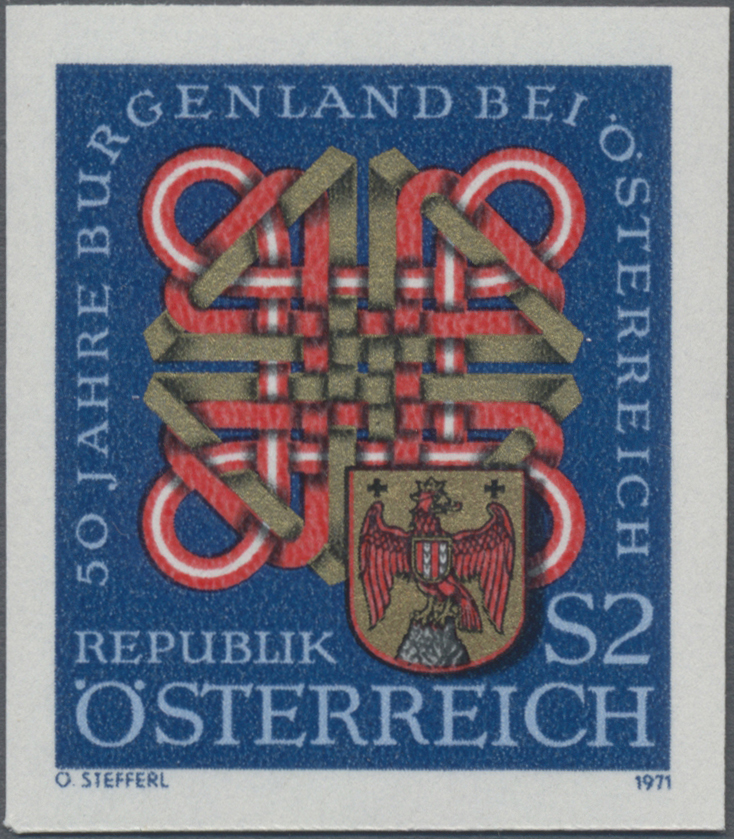 1971, 2 S, 50 Jahre Burgenland bei Österreich