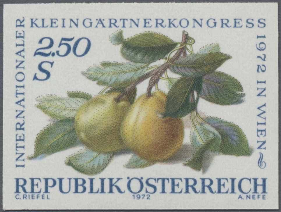 1972, 2, 50 S, Internationaler Kleingärtnerkongress, Abbildung: Birnenzweig