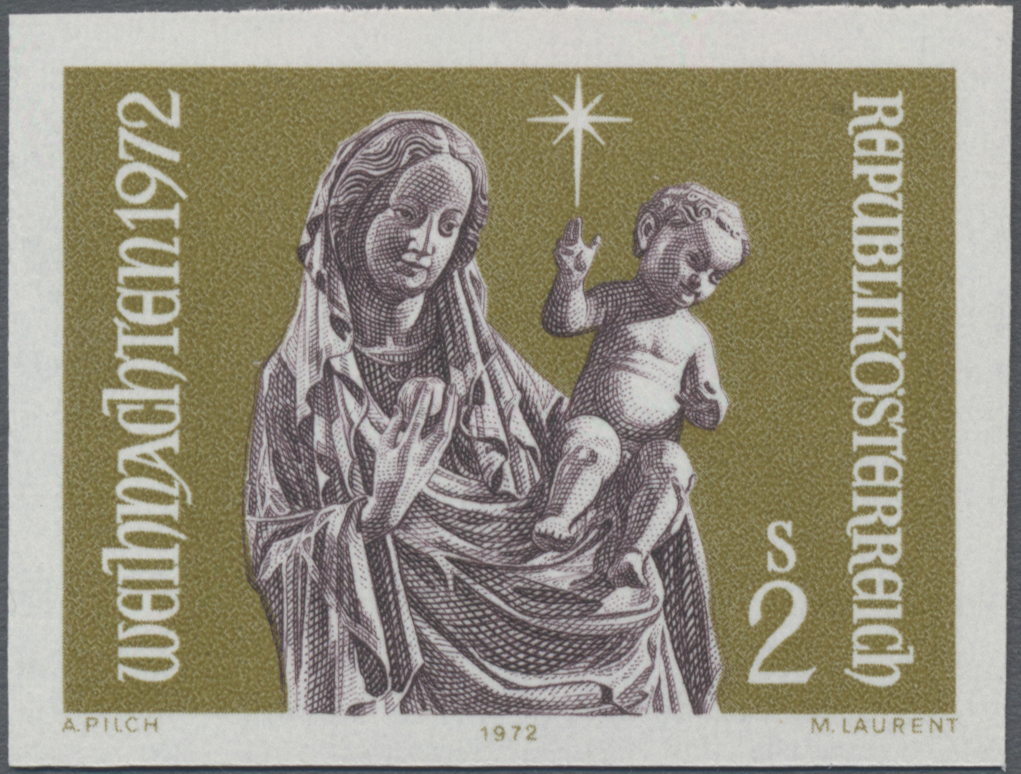 1972, 2 S, Weihnachten, Abbildung: Muttergottes mit Kind