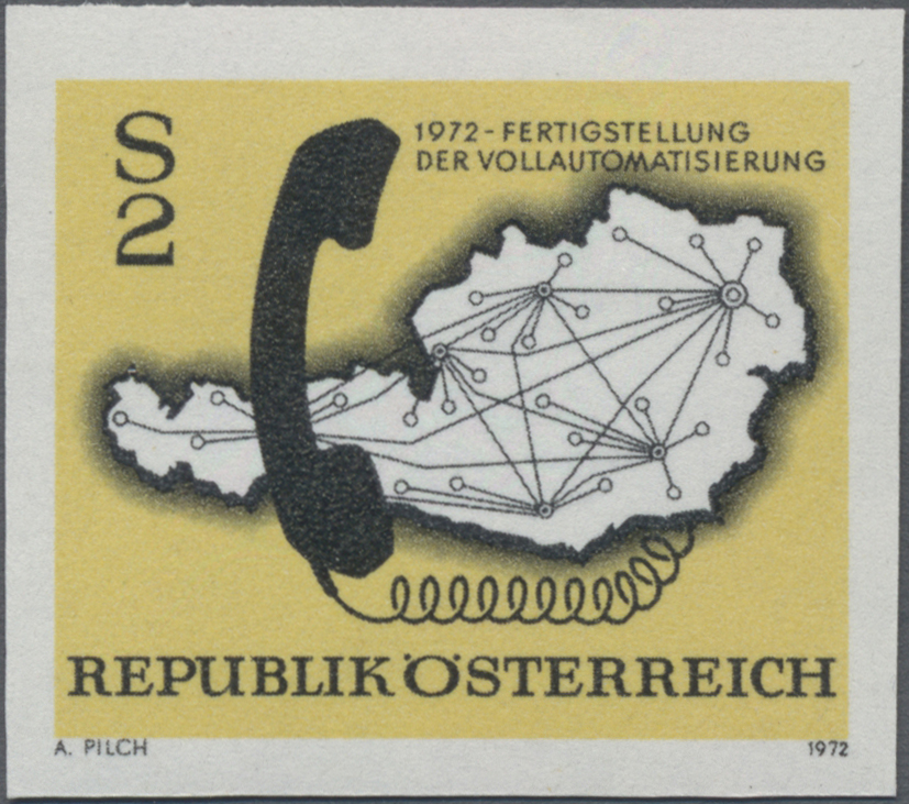 1972, 2 S, Vollautomatisierung des Fernsprechnetzes