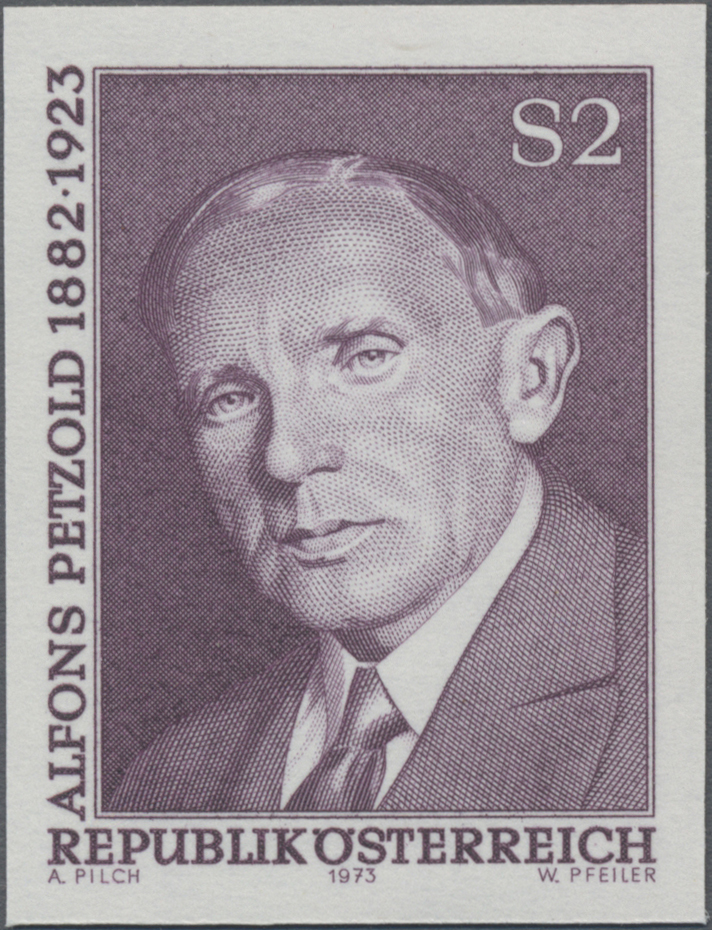 1973, 2 S, 50. Todestag von Alfons Petzold, Dichter
