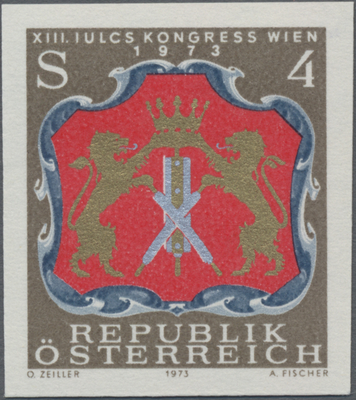 1973, 4 S, XIII. IULCS Kongress in Wien (International Union of Leather Chemists Societies)