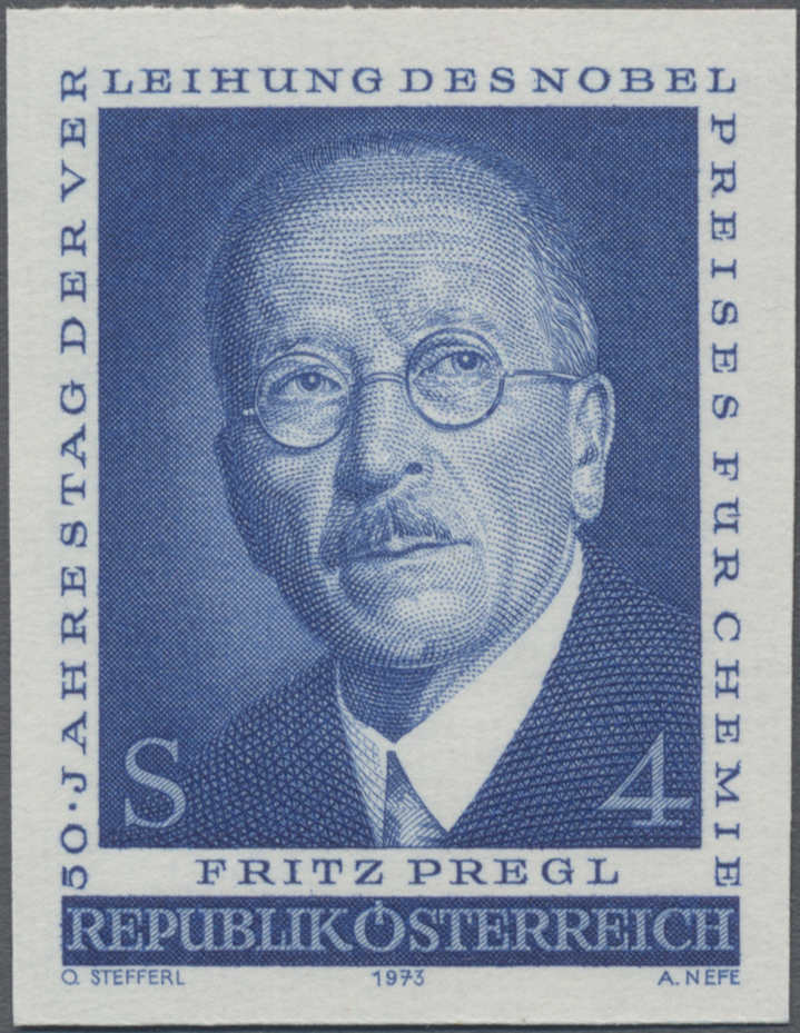 1973, 4 S, 50 Jahre Chemie Nobelpreis für Fritz Pregl