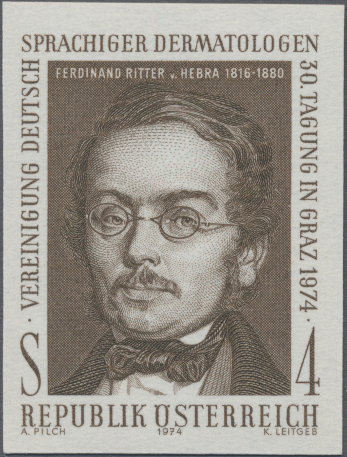 1974, 4 S, Ferdinand Ritter von Hebra, Begründer der wissenschaftlichen Dermatologie