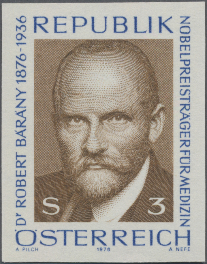 1976, 3 S, 100. Geburtstag Dr. Robert Bárány, Arzt, Nobelpreis 1914