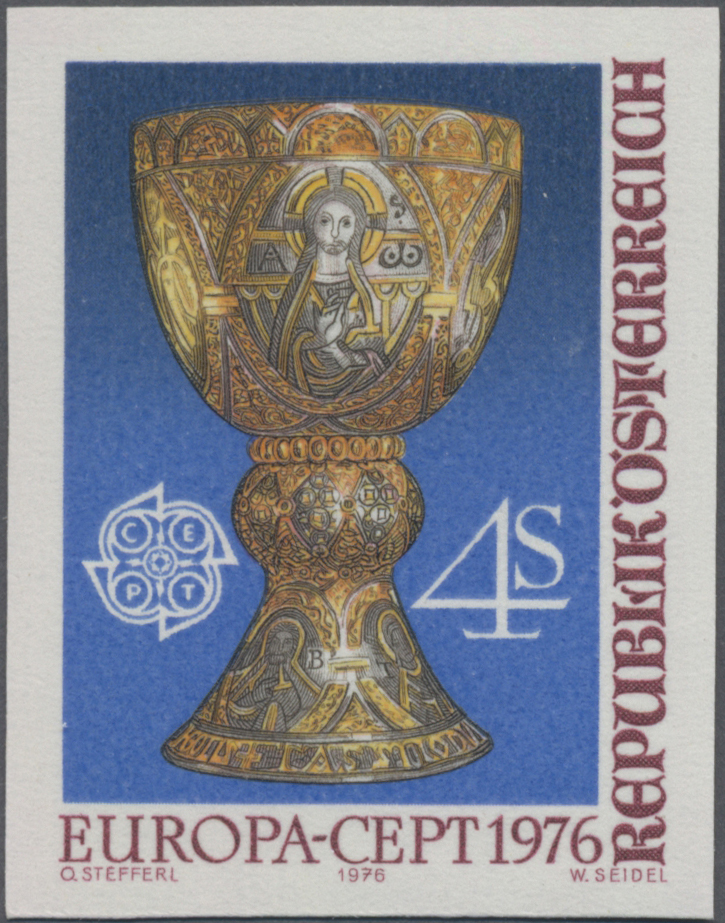 1976, 4 S, Europa CEPT Abbildung Tassilokelch aus dem Stift Kremsmünster