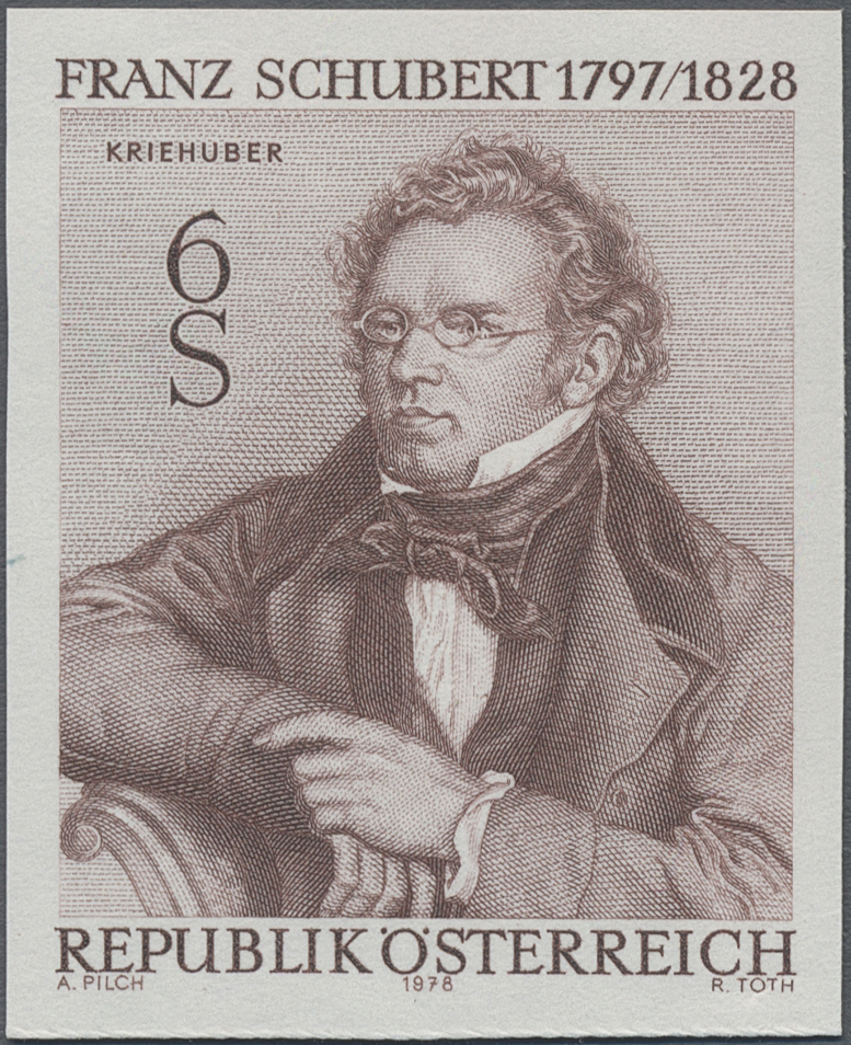 1978, 6 S, 150. Todestag von Franz Schubert