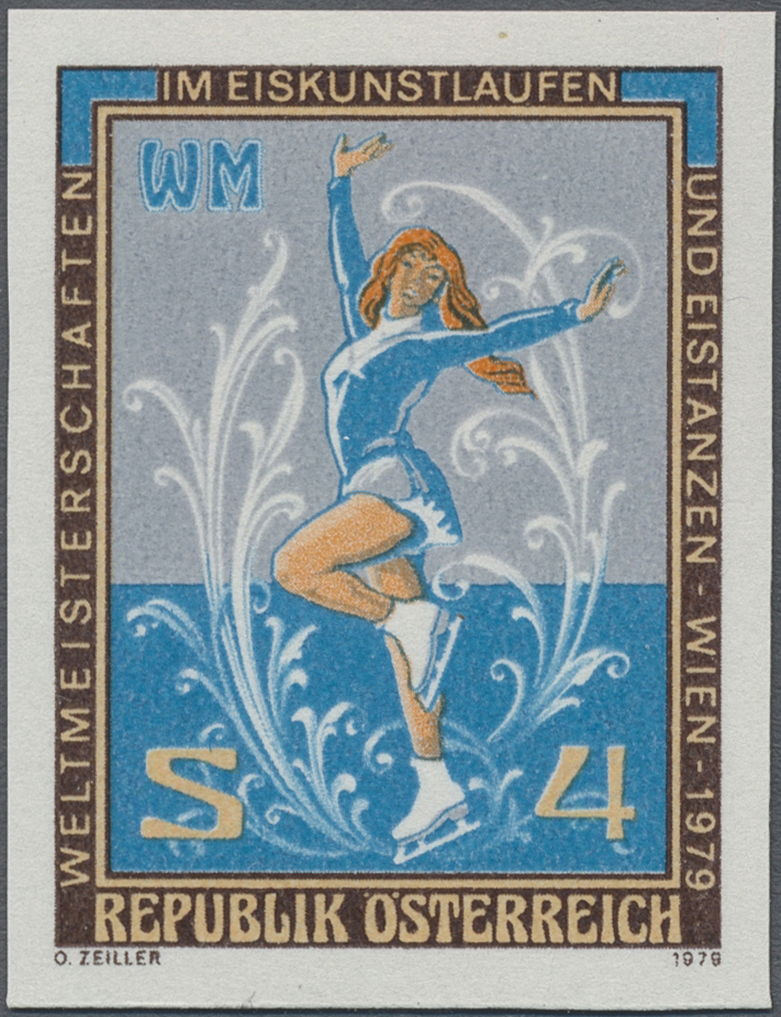 1979, 4 S, Weltmeisterschaften im Eiskunstlauf, Motiv: Eiskunstläuferin