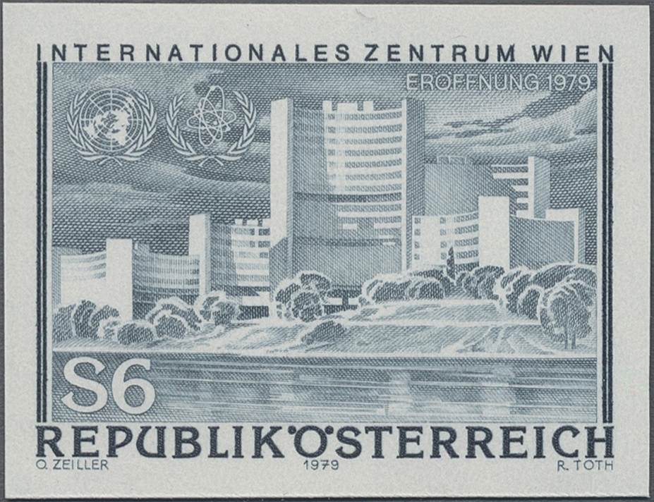1979, 6 S, Eröffnung der UNO City in Wien (Donaupark Wien)