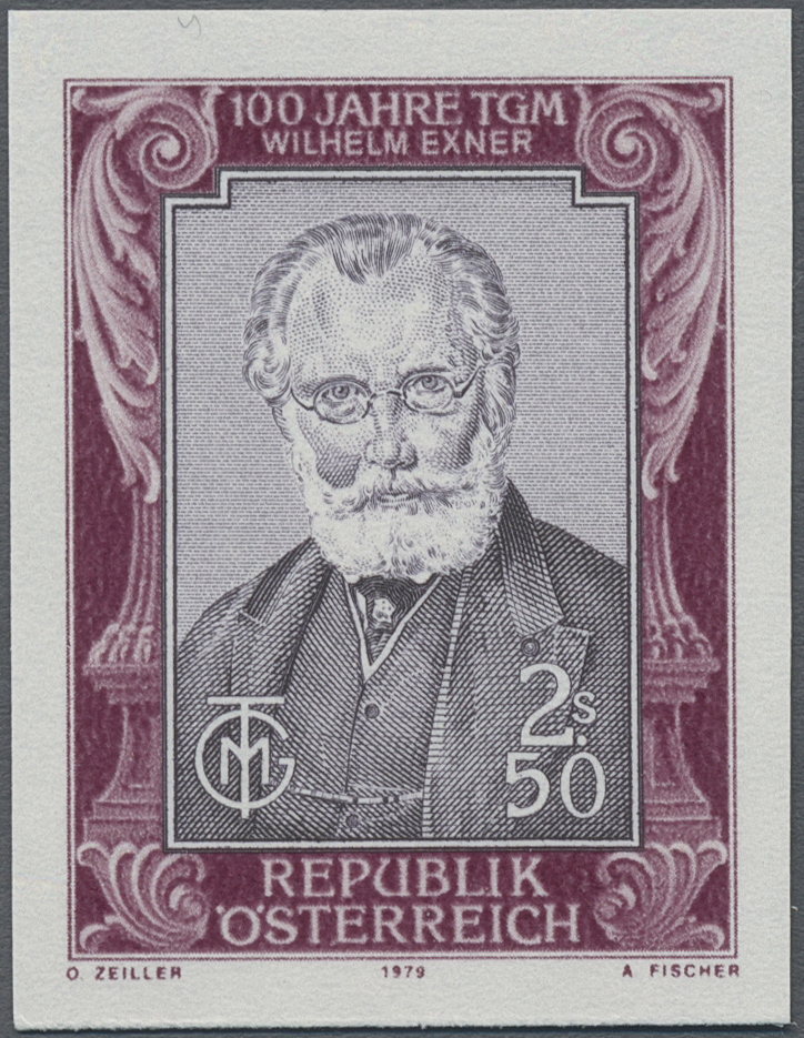 1979, 2, 50 S, 100 Jahre Technologisches Gewerbemuseum (TGM) in Wien, Abb. Wilhelm Exner (1840 - 1931), Gründer und Direktor