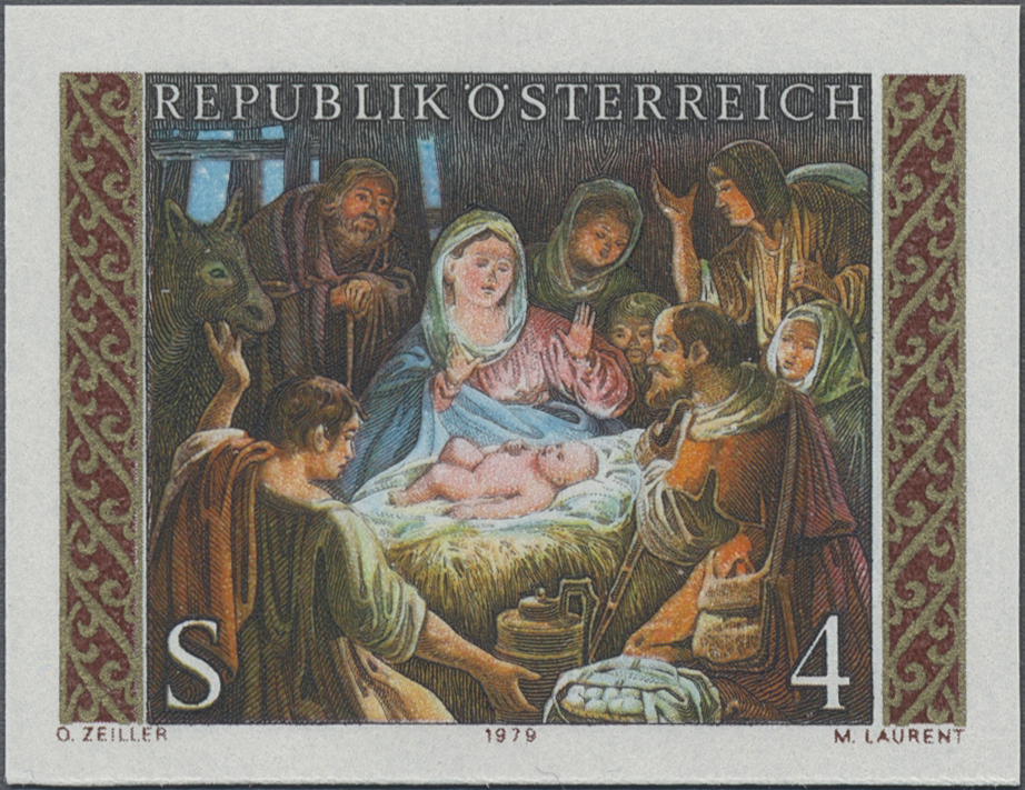 1979, 4 S, Weihnachten, Abbildung: Christi Geburt (Ikone von Moses Subotić, 1775)