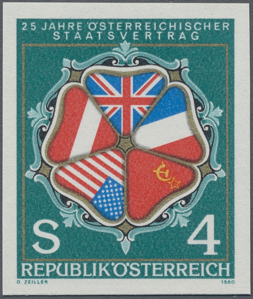 1980, 4 S, 25 Jahre Österreichischer Staatsvertrag