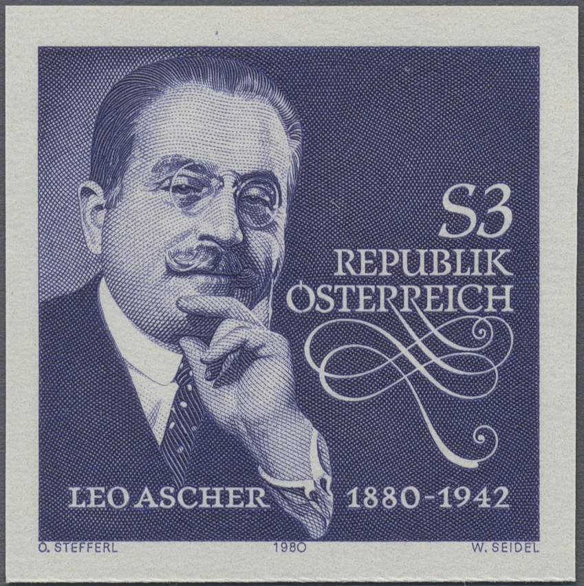 1980, 3 S, 100. Geburtstag von Leo Ascher, Komponist