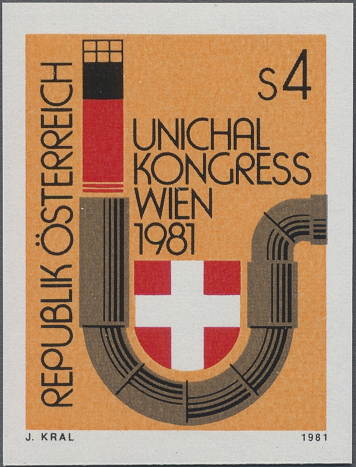 1981, 4 S, Kongress der Internationalen Vereinigung der Fernwärmeversorgung (UNICHAL), Abbildung: Heizungsrohr