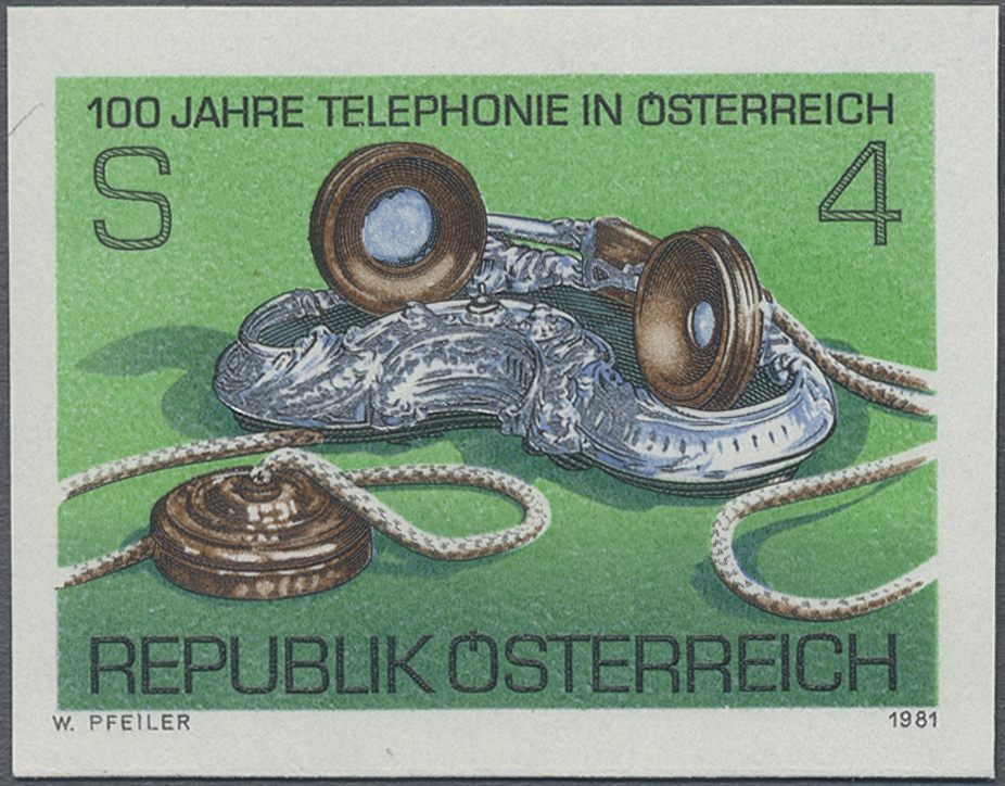 1981, 4 S, 100 Jahre Telefon in Österreich