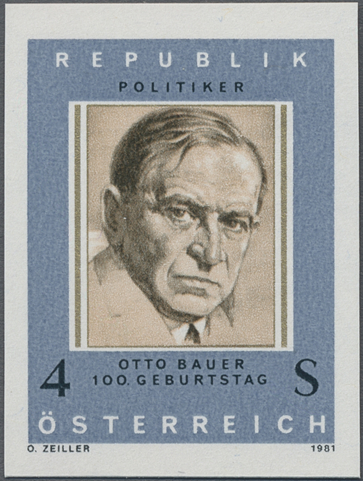 1981, 4 S, 100. Geburtstag von Otto Bauer, marxistischer Politiker