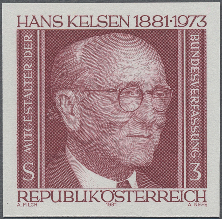 1981, 3 S, 100. Geburtstag von Hans Kelsen, Staatsrechtler