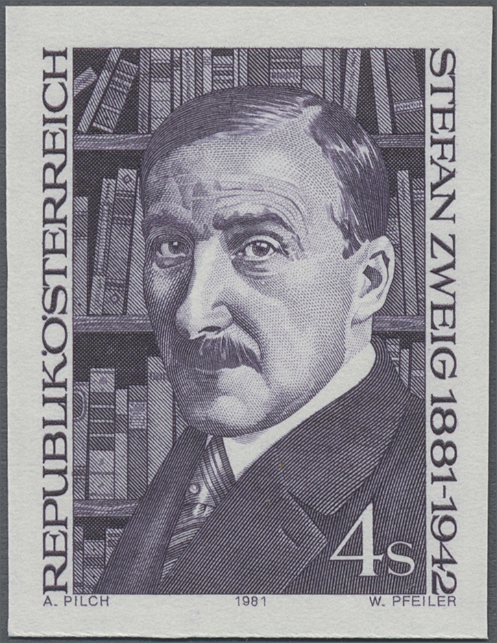 1981, 4 S, 100. Geburtstag von Stefan Zweig, Dichter