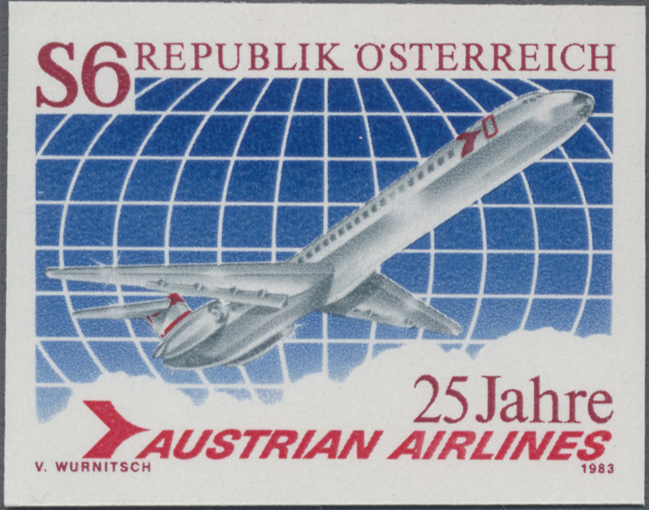 1983, 3 S, 25 Jahre Austrian Airlines