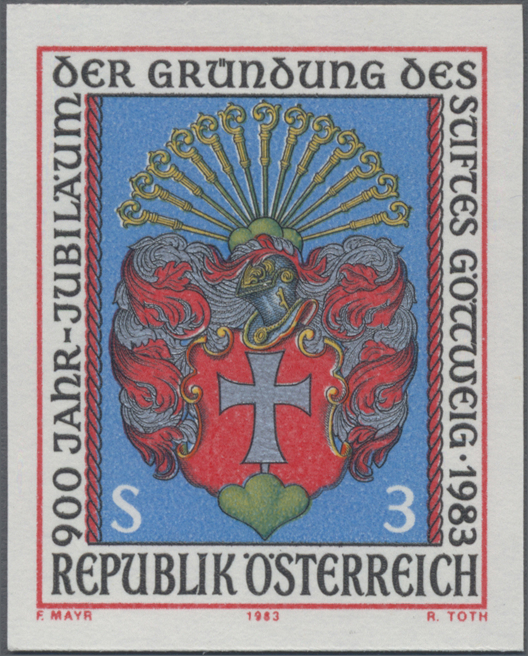 1983, 3 S, 900 Jahre Stift Göttweig, Abbildung: Stiftswappen