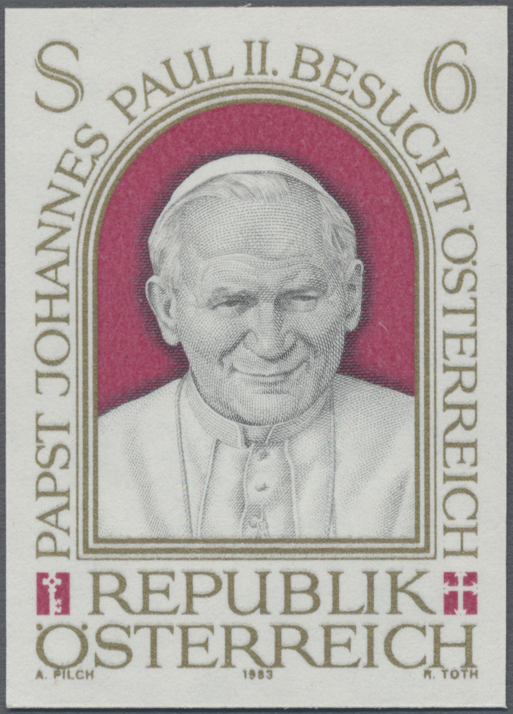 1983, 6 S, Besuch von Papst Johannes Paul II in Österreich