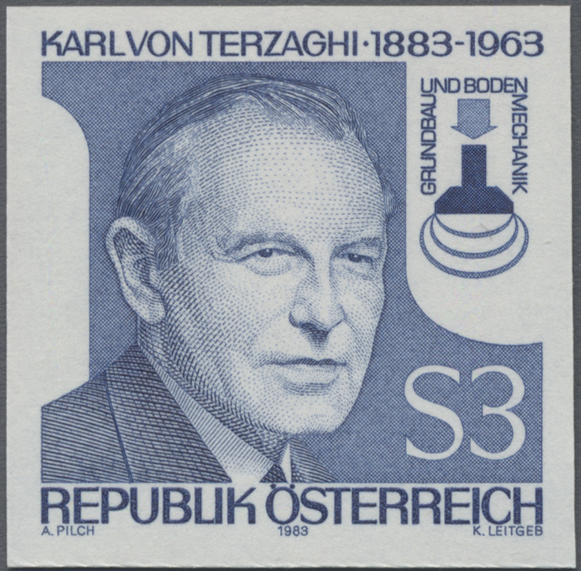 1983, 3 S, 100. Geburtstag von Karl von Tergazhi, Begründer des modernen Tiefbaus