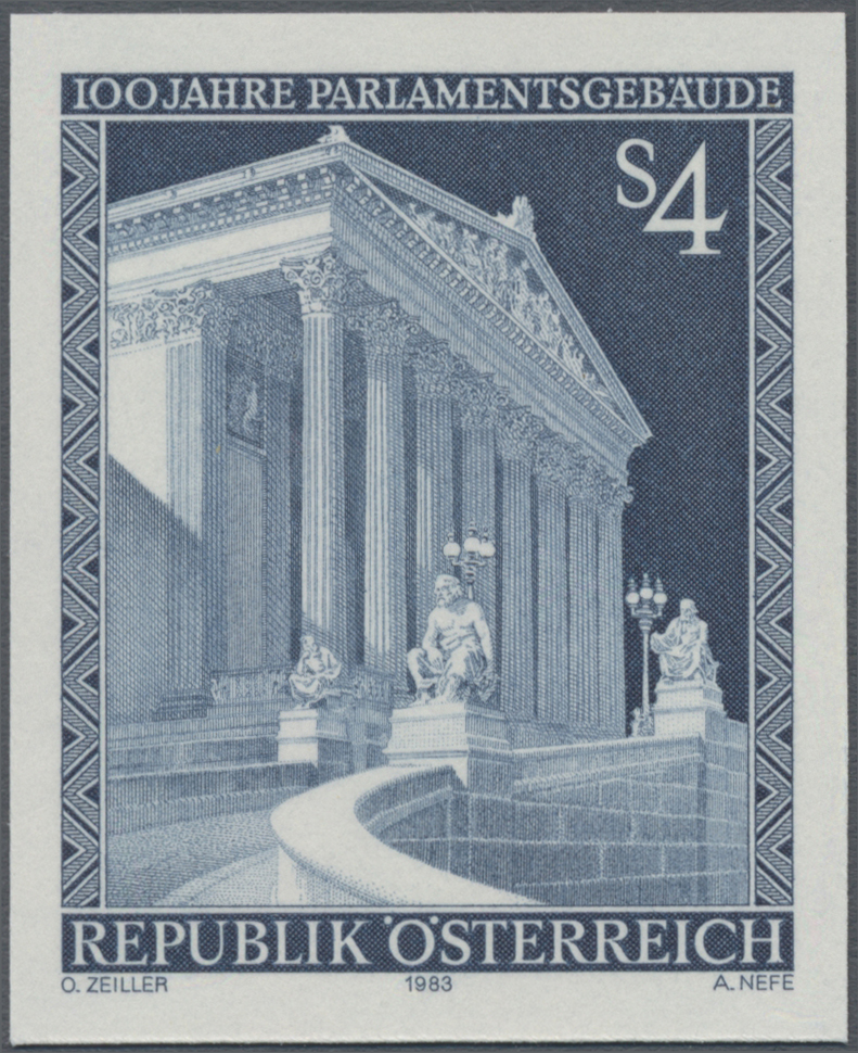 1983, 4 S, 100 Jahre Parlamentsgebäude in Wien