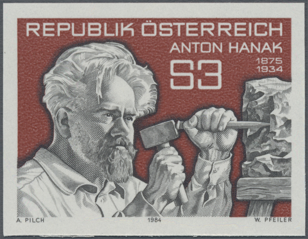 1984, 3 S, 50. Todestag von Anton Hanak (1875 - 1934), Bildhauer