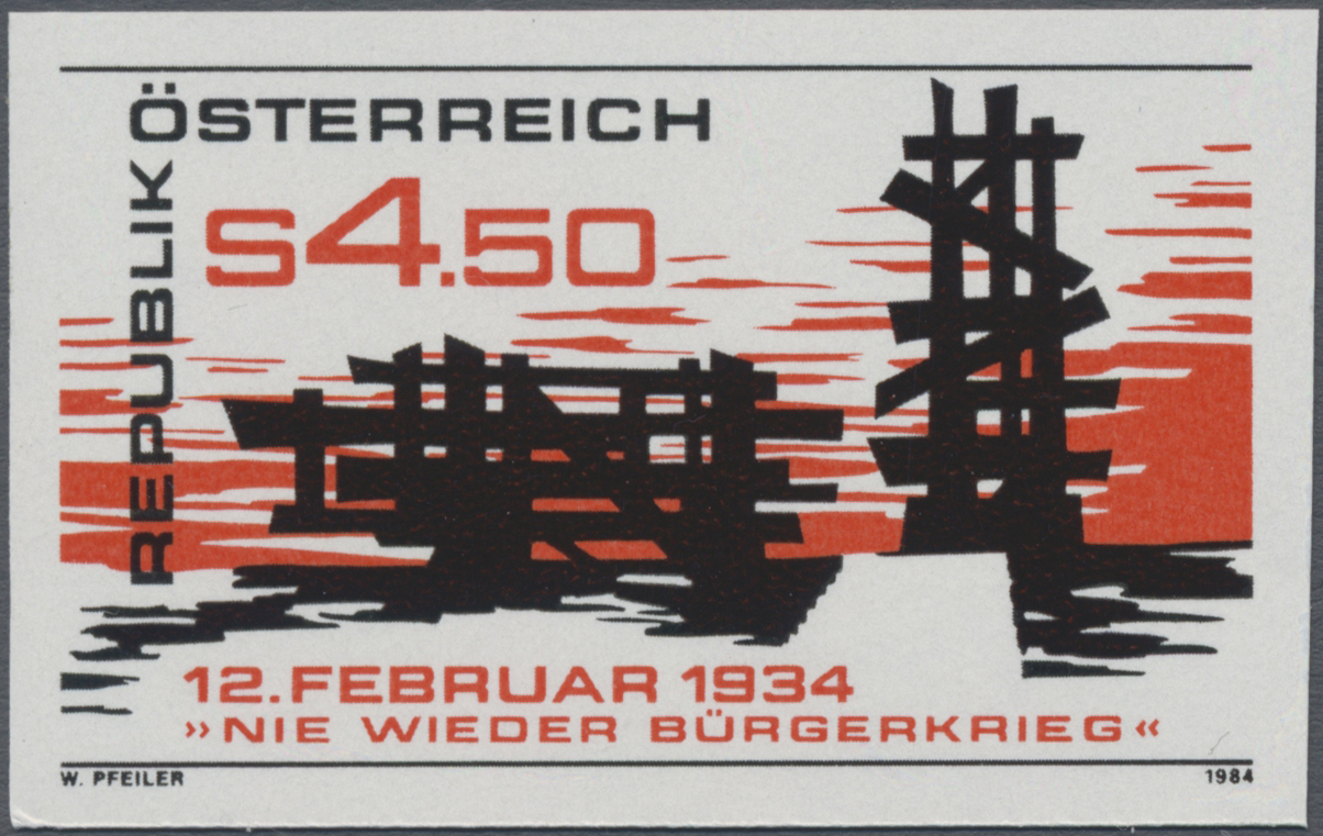1984, 4, 50 S, Nie wieder Bürgerkrieg, Mahnmal Wöllersdorf - 12. Februar 1934