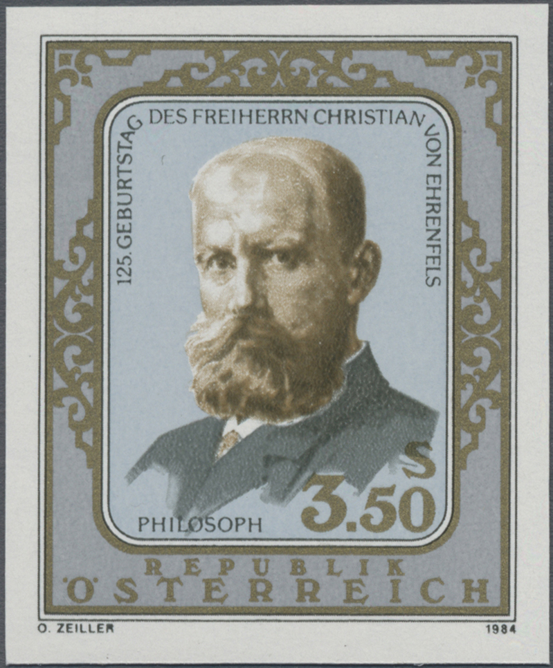 1984, 4 S, 125. Geburtstag von Freiherr Christian von Ehrenfels, Philosoph