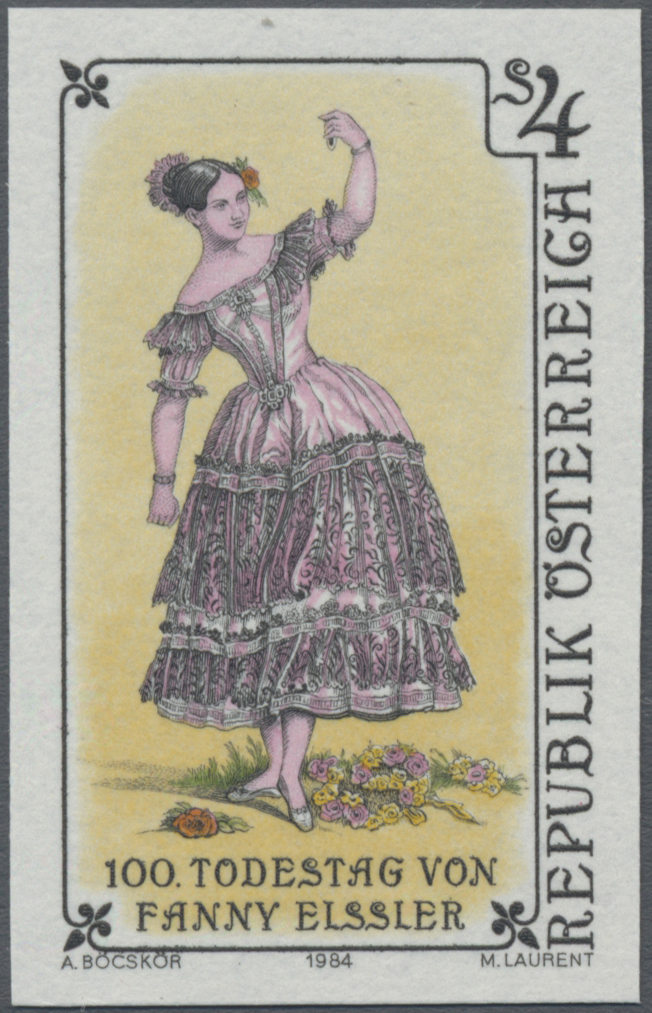 1984, 4 S, 100. Todestag von Fanny Elßler (1810–1884), Tänzerin