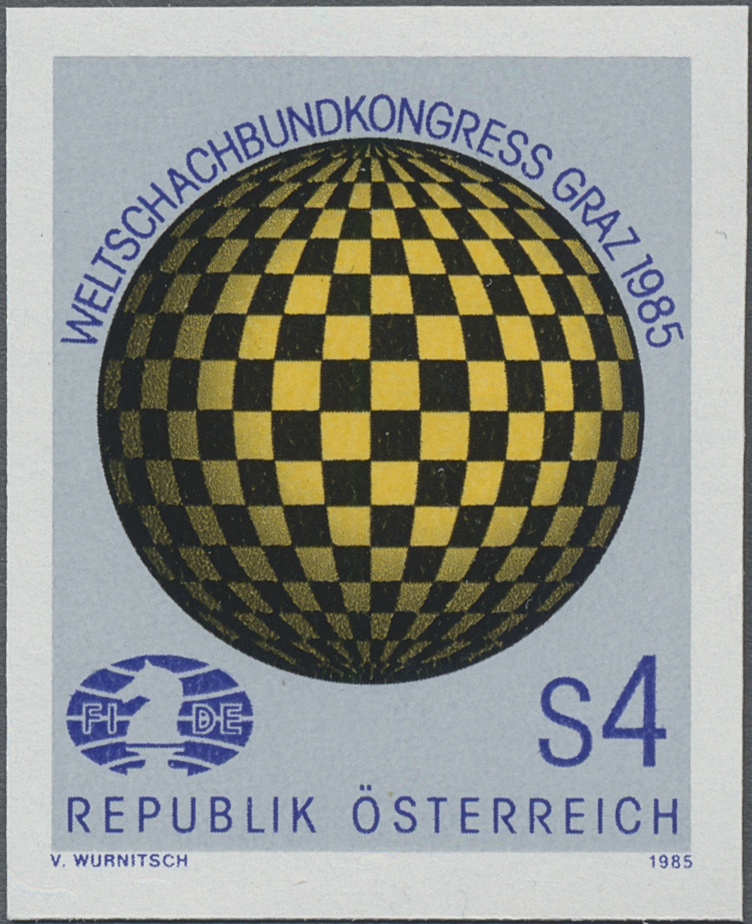 1985, 4 S, Kongress des Weltschachbundes FIDE in Graz