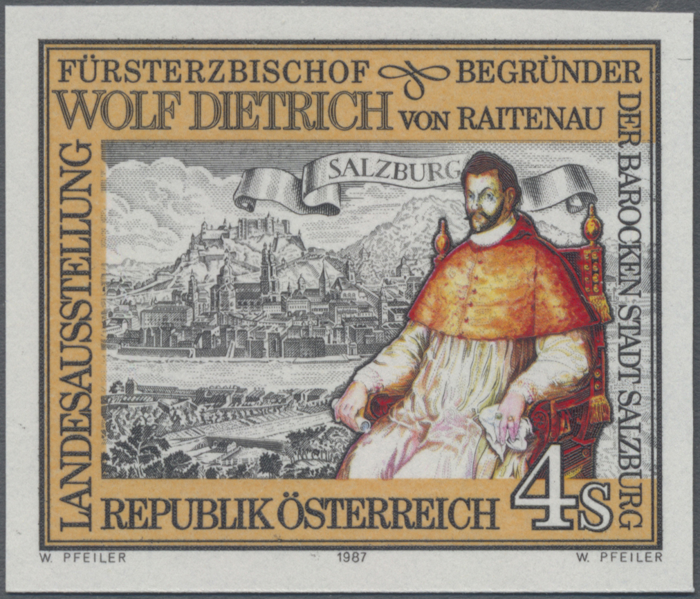 1987, 4 S, Landesausstellung Salzburg - ´Fürsterzbischof Wolf Dietrich von Raitenau´, Begründer des barocken Salzburg