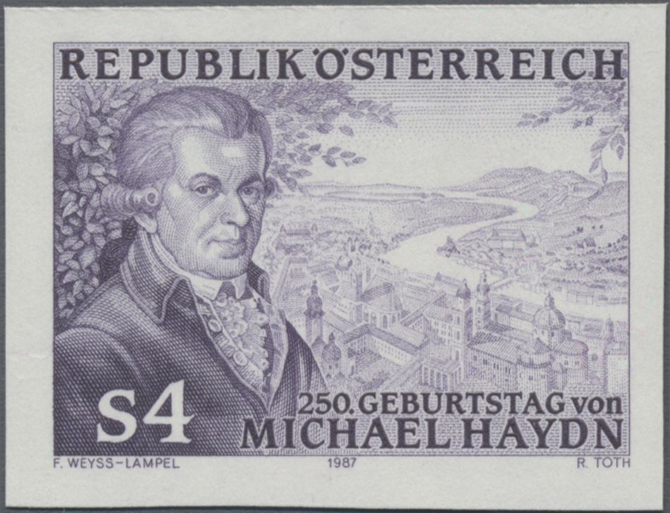 1987, 4 S, 250. Geburtstag von Michael Haydn