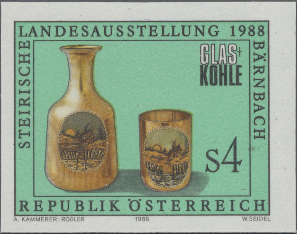 1988, 4 S, Steierische Landesausstellung Glas und Kohle, Abbildung: Geschundenes Glas