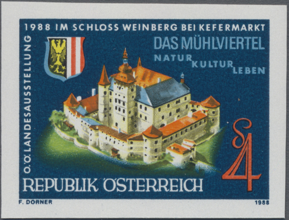 1988, 4 S, Oberösterreichische Landesausstellung Das Mühlviertel - Natur, Kultur, Leben, Schloss Weinberg