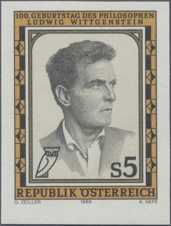 1989, 5 S, 100. Geburtstag von Ludwig Wittgenstein, Philosoph