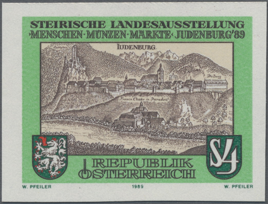 1989, 4 S, Steirische Landesausstellung ´Menschen - Münzen - Märkte´ in Judenburg