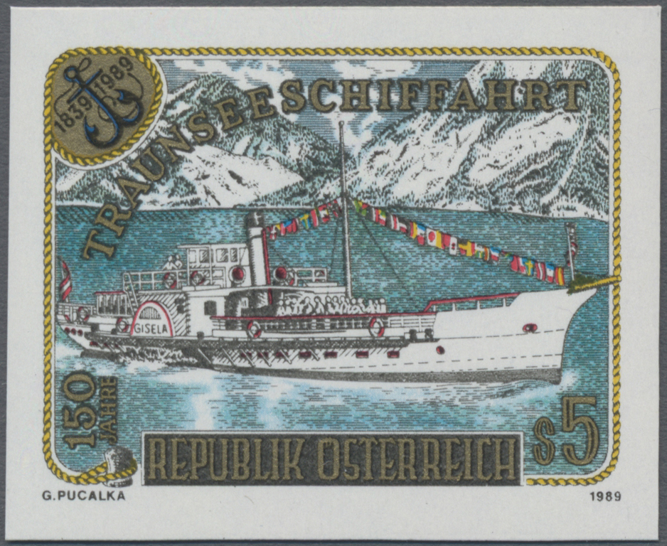 1989, 5 S, 150 Jahre Traunseeschiffahrt