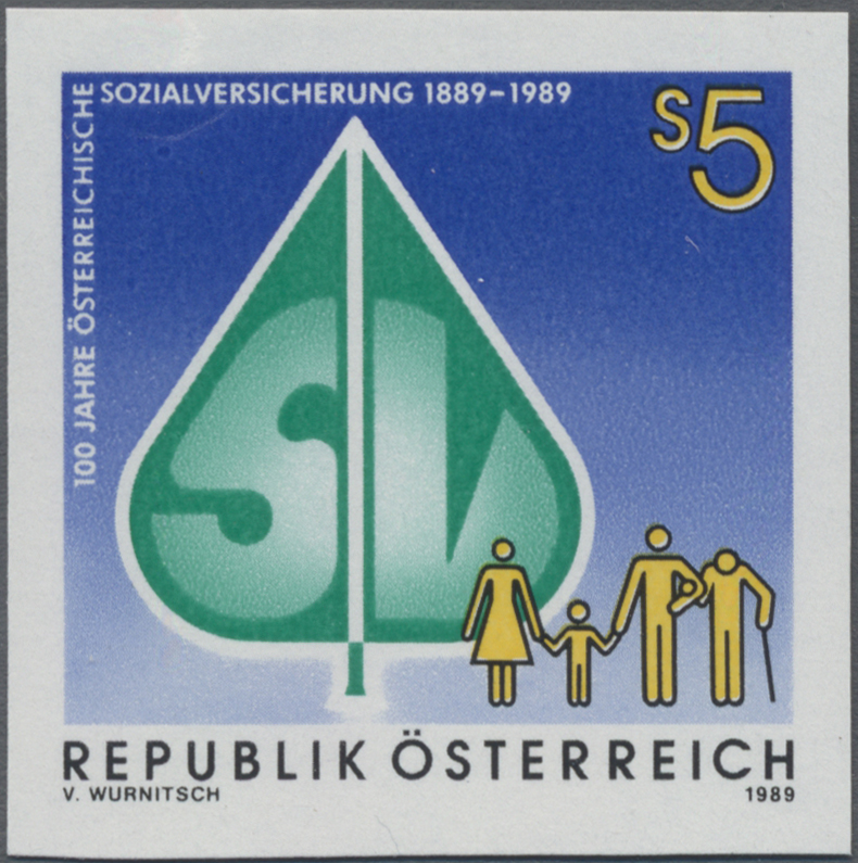 1989, 5 S, 100 Jahre Sozialversicherung in Österreich