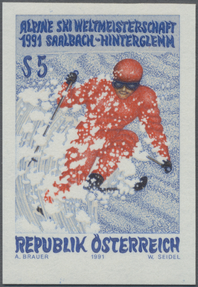 1991, 5 S, Alpine Skiweltmeisterschaft Saalbach - Hinterglemm
